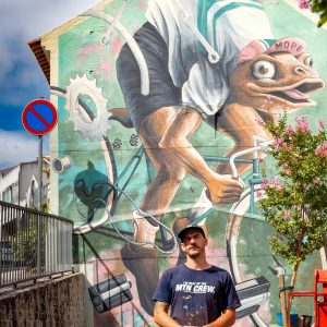 Cidade De Pombal Ganha Novo Mural: Desta Vez Em Homenagem A Um Dos Mais Antigos Estabelecimentos De Comercialização E Reparação De Bicicletas